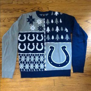 Indianapolis Colts Winter Sweater NFL Sz L
